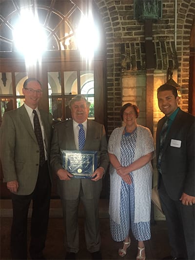 Western Region Affiliate President Joseph C. Todoro is honored to present the 2017 Jurist of the Year Award to the Hon. John F. O’Donnell Image