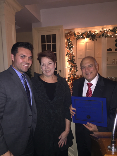 Western Region Affiliate President Joseph C. Todoro is honored to present the 2016 awards to Hon. Frederick J. Marshall and Terrence P. Higgins Image